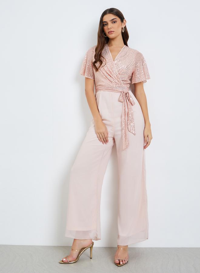 ستايلي جمبسوت لف مزين بالترتر - Image 4